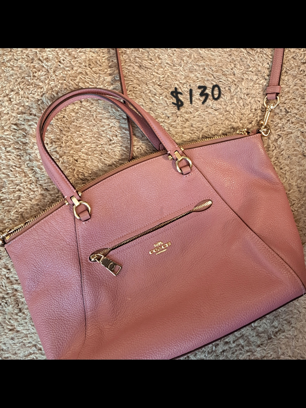 Coach Dusty Rose Satchel